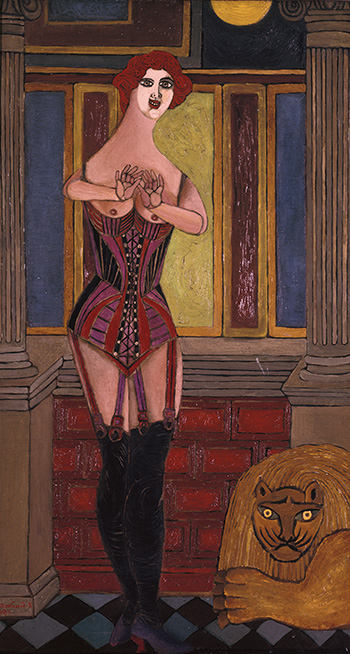 Lady and the lion (Woman in Corset), 1950