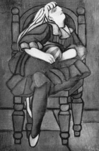 Girl Sitting, 1950 grand format