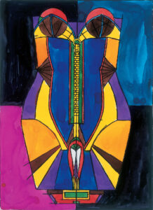 Corsage, 1971 watercolors grand format