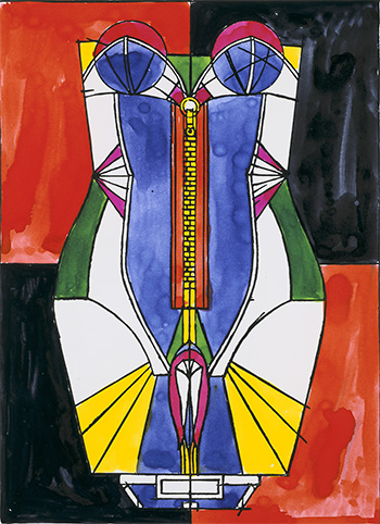 Corsage, 1971 watercolors