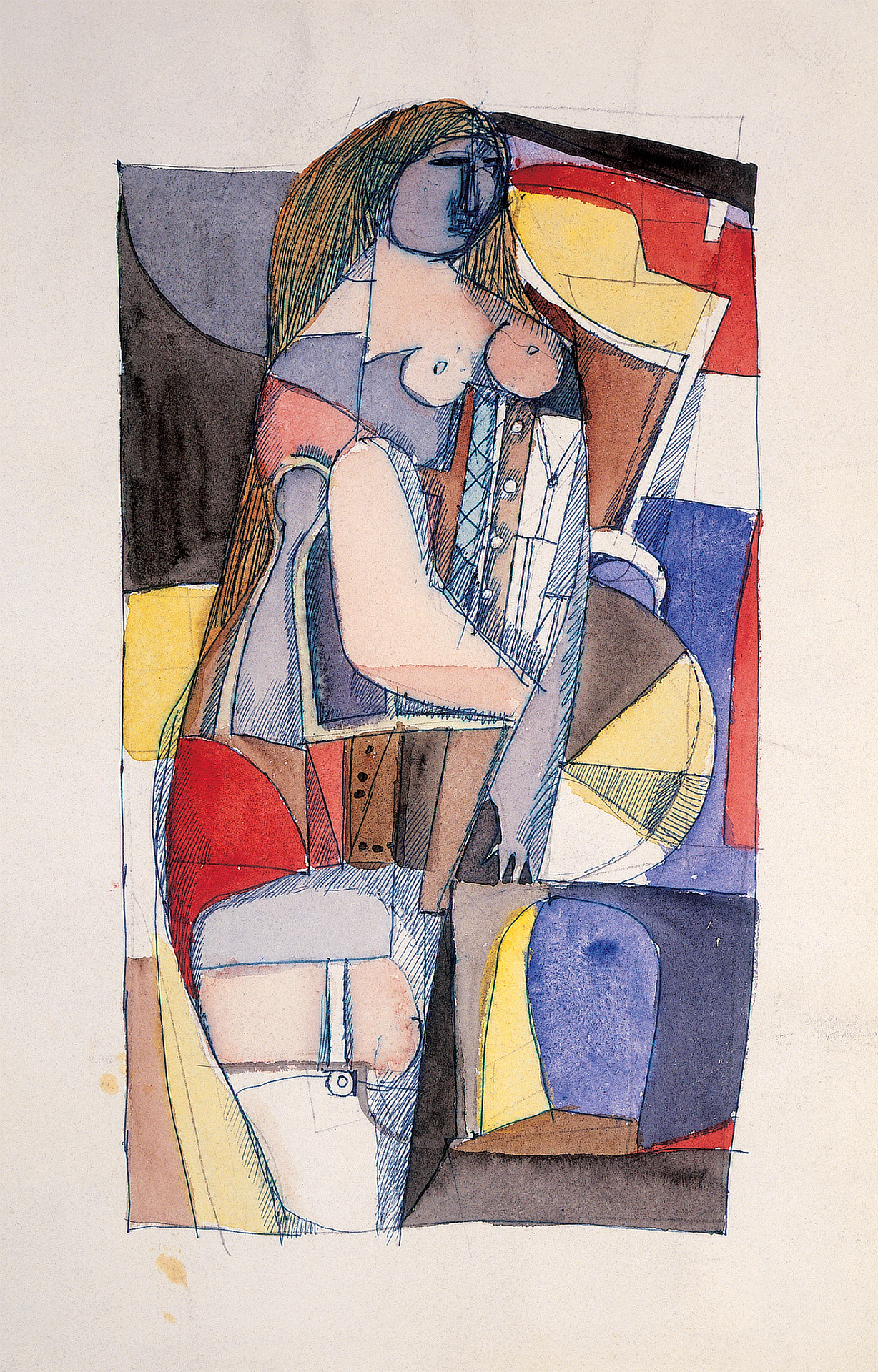 Construction (Woman in corset), 1958