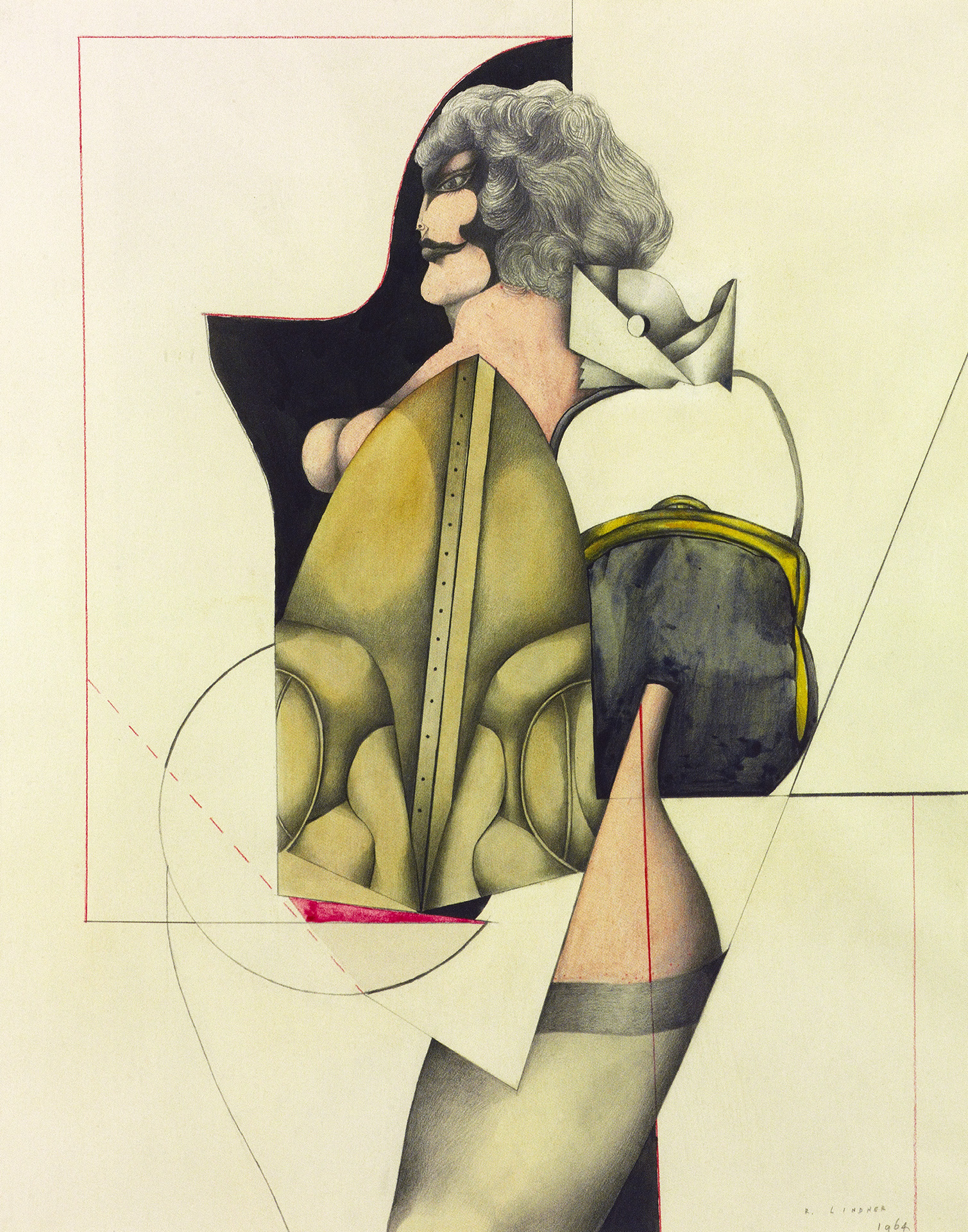 Woman with handbag, 1964