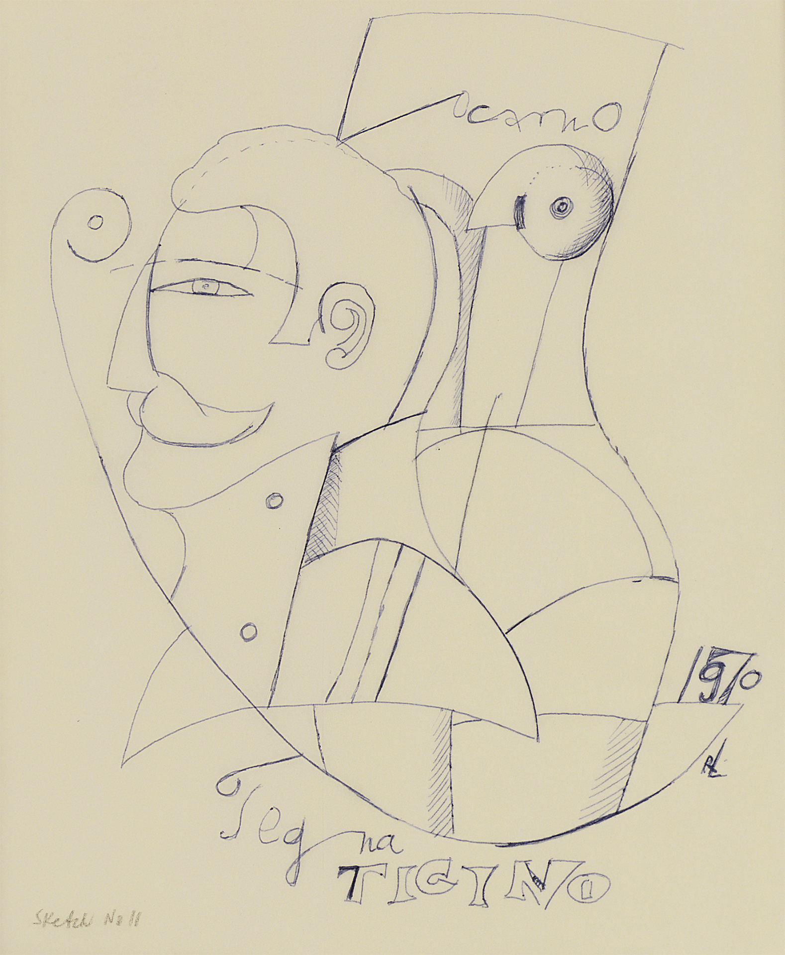 Locarno, Tegna Ticino (Sketch No. 11), 1969-70