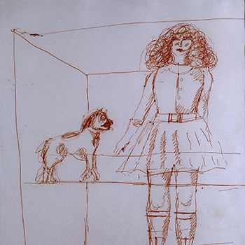 Woman with dog, 1971