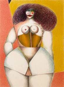Woman on Yellow Background, 1972